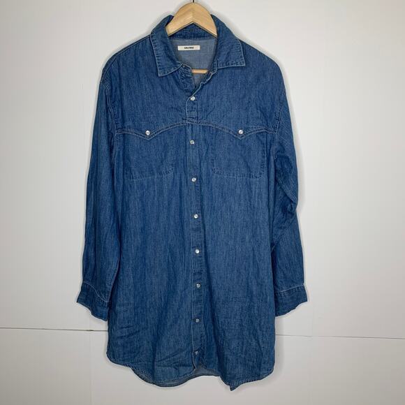 GRLFRND Mariana in Already Gone Denim Dress Womens Medium USA MADE - Picture 4 of 16